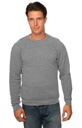 Royal Apparel 25059 Unisex Triblend Fleece Raglan Crew Sweatshirt - Tri Vintage Grey