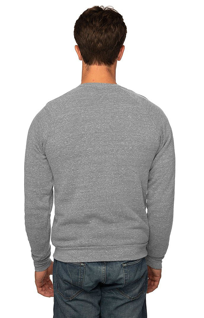 Royal Apparel 25059 Unisex Triblend Fleece Raglan Crew Sweatshirt - Tri Vintage Grey