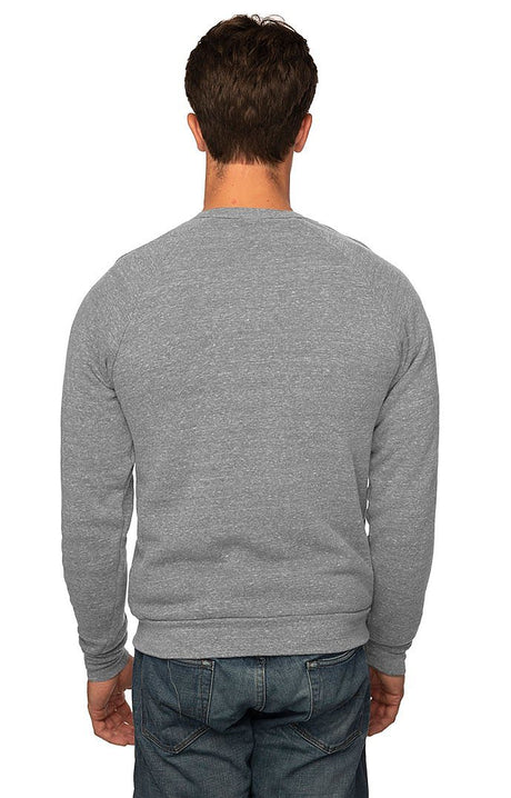 Royal Apparel 25059 Unisex Triblend Fleece Raglan Crew Sweatshirt - Tri Vintage Grey