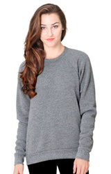 Royal Apparel 25059 Unisex Triblend Fleece Raglan Crew Sweatshirt - Tri Vintage Grey