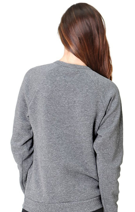 Royal Apparel 25059 Unisex Triblend Fleece Raglan Crew Sweatshirt - Tri Vintage Grey