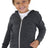 Royal Apparel 25060 Toddler Triblend Fleece Zip Hoodie - Tri Onyx