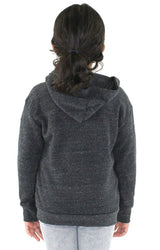 Royal Apparel 25060 Toddler Triblend Fleece Zip Hoodie - Tri Onyx