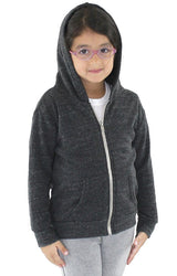 Royal Apparel 25060 Toddler Triblend Fleece Zip Hoodie - Tri Onyx
