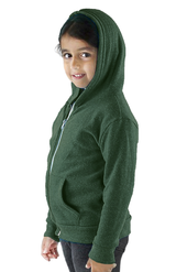 Royal Apparel 25060 Toddler Triblend Fleece Zip Hoodie - Tri Army