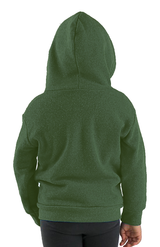 Royal Apparel 25060 Toddler Triblend Fleece Zip Hoodie - Tri Army