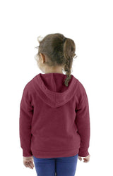 Royal Apparel 25060 Toddler Triblend Fleece Zip Hoodie - Tri Burgundy