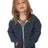 Royal Apparel 25060 Toddler Triblend Fleece Zip Hoodie - Tri Denim Navy