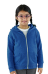 Royal Apparel 25060 Toddler Triblend Fleece Zip Hoodie - Tri Deep Royal
