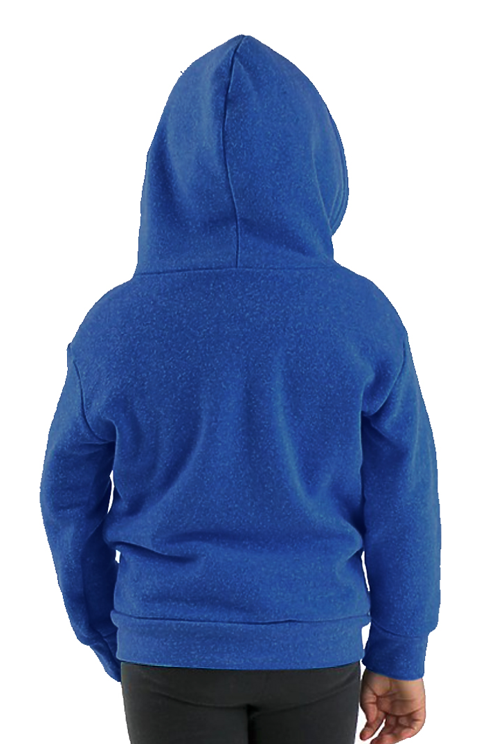 Royal Apparel 25060 Toddler Triblend Fleece Zip Hoodie - Tri Deep Royal