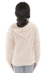 Royal Apparel 25060 Toddler Triblend Fleece Zip Hoodie - Tri Oatmeal