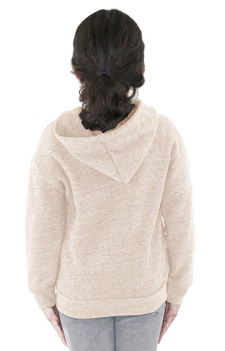 Royal Apparel 25060 Toddler Triblend Fleece Zip Hoodie - Tri Oatmeal