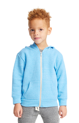 Royal Apparel 25060 Toddler Triblend Fleece Zip Hoodie - Tri Pool