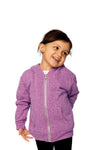 Royal Apparel 25060 Toddler Triblend Fleece Zip Hoodie - Tri Purple