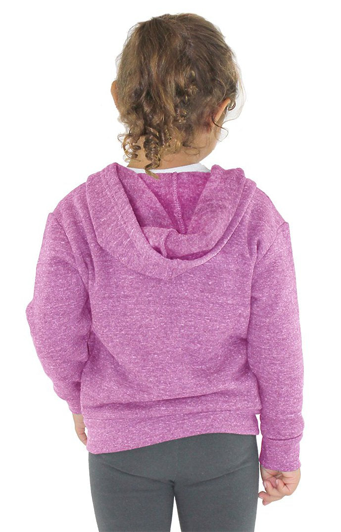 Royal Apparel 25060 Toddler Triblend Fleece Zip Hoodie - Tri Purple