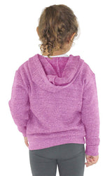 Royal Apparel 25060 Toddler Triblend Fleece Zip Hoodie - Tri Purple