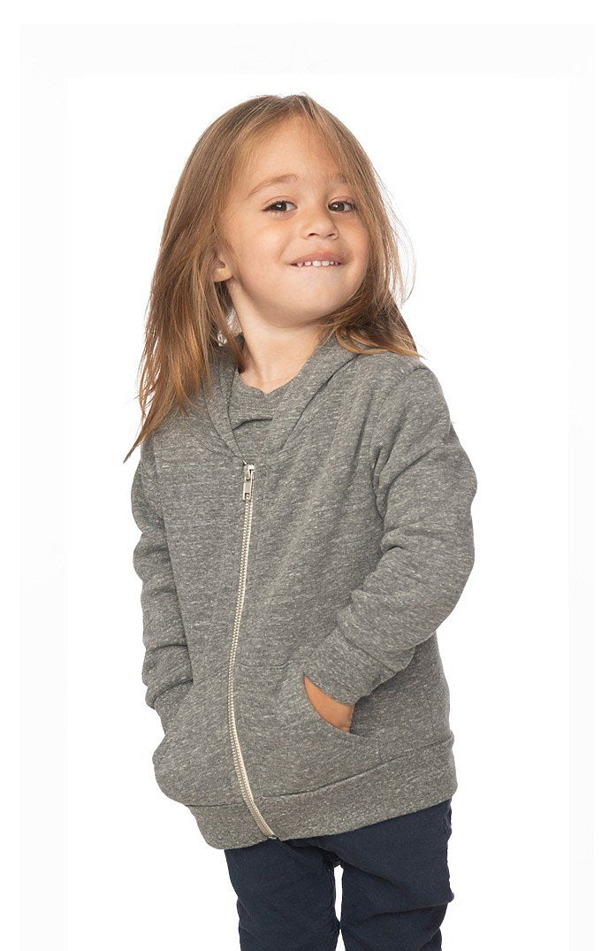 Royal Apparel 25060 Toddler Triblend Fleece Zip Hoodie - Tri Vintage Grey