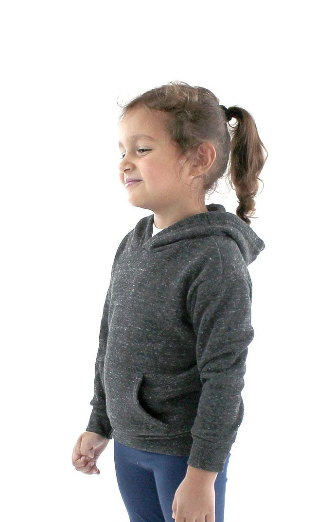 Royal Apparel 25065 Toddler Triblend Fleece Pullover Hoodie - Tri Onyx
