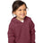 Royal Apparel 25065 Toddler Triblend Fleece Pullover Hoodie - Tri Burgundy