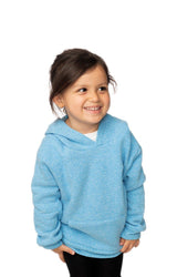 Royal Apparel 25065 Toddler Triblend Fleece Pullover Hoodie - Tri Pool