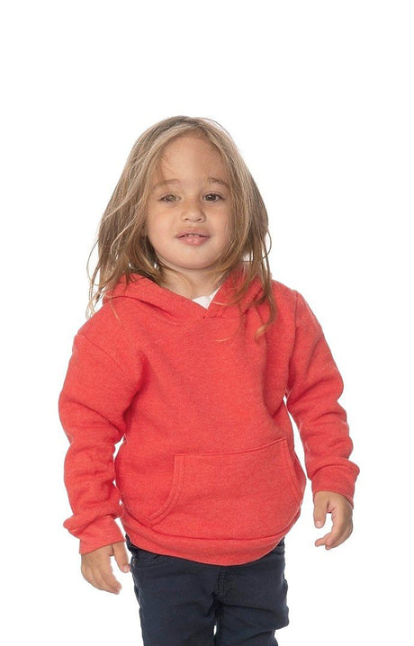 Royal Apparel 25065 Toddler Triblend Fleece Pullover Hoodie - Tri Red