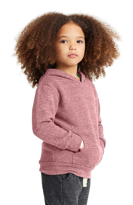 Royal Apparel 25065 Toddler Triblend Fleece Pullover Hoodie - Tri Desert Rose