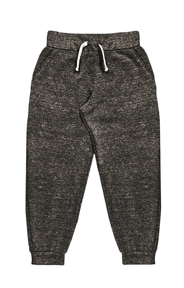Royal Apparel 25067 Toddler Triblend Fleece Jogger Sweatpant - Tri Onyx