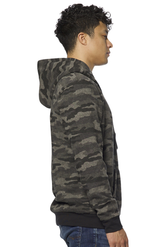 Royal Apparel 25155VCM Unisex Triblend Pullover Camo Hoody - Vintage Grey Camo