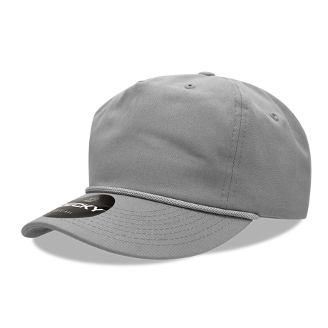 Decky 5 Panel High Profile Relaxed Cotton Rope Hat | Decky 252