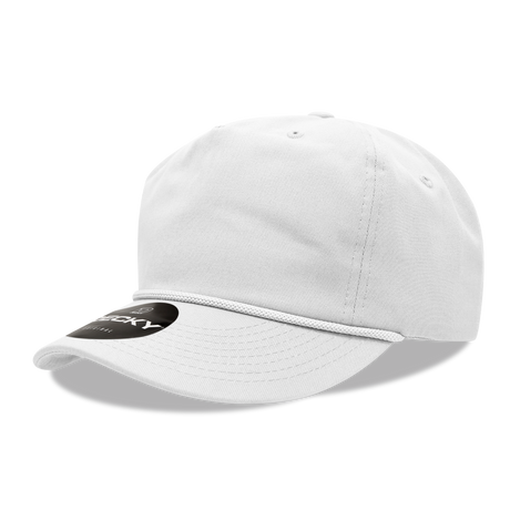 Decky 5 Panel High Profile Relaxed Cotton Rope Hat | Decky 252