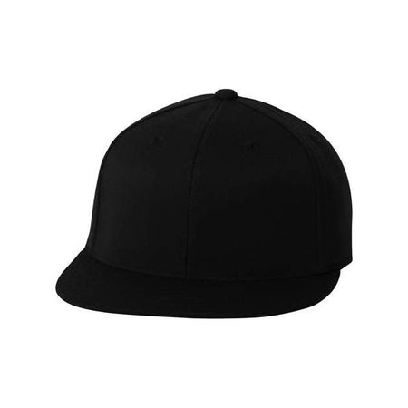 Flexfit 210® Flat Bill Cap - Flexfit 6210FF Flexfit Black S/M