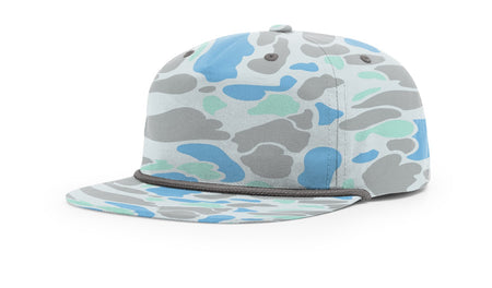 Richardson PRINTED Umpqua Snapback Cap - Richardson 256P Richardson Saltwater Duck Camo w/ Charcoal Rope Adjustable