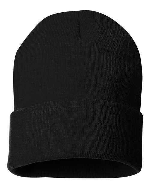 Sportsman 12" Solid Cuffed Beanie - Sportsman SP12 Sportsman Black One Size