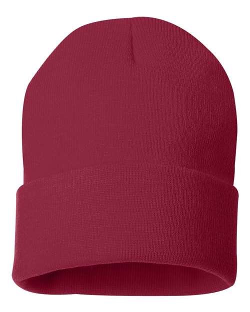 Sportsman 12" Solid Cuffed Beanie - Sportsman SP12 Sportsman Cardinal One Size