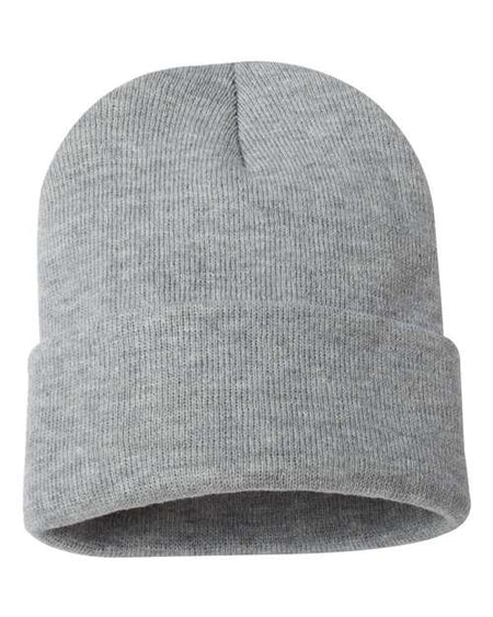 Sportsman 12" Solid Cuffed Beanie - Sportsman SP12 Sportsman Heather Grey One Size