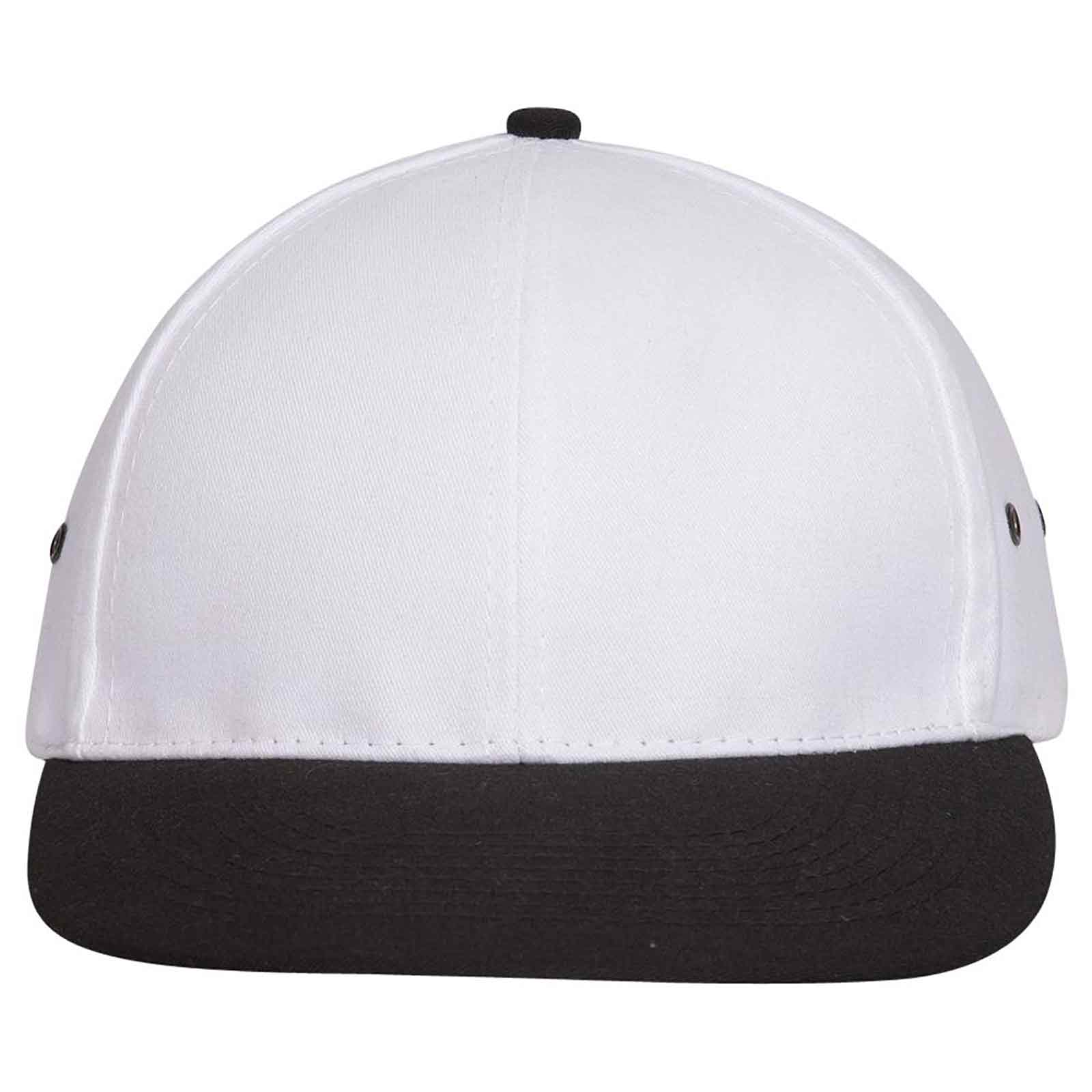 OTTO CAP 6 Panel Low Profile Baseball Cap OTTO 26-031 Otto Cap 0316 - Blk/Wht OSFM - Adult