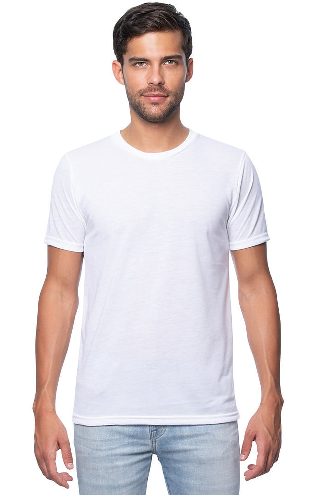 Royal Apparel 26051 Unisex Poly Sublimation Tee - White