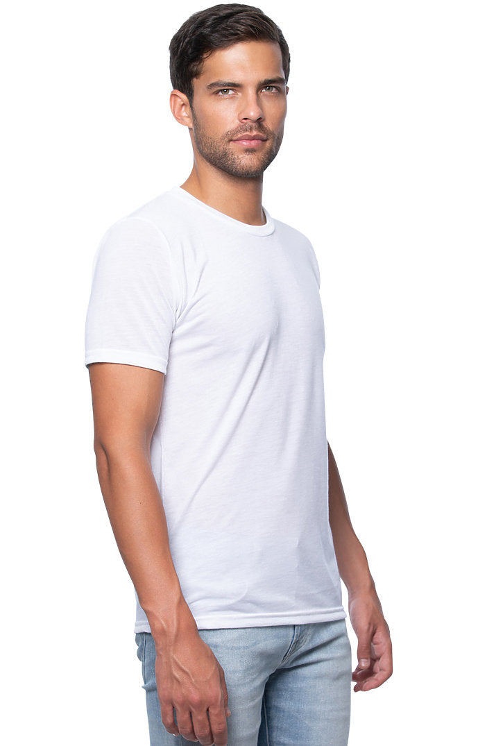 Royal Apparel 26051 Unisex Poly Sublimation Tee - White
