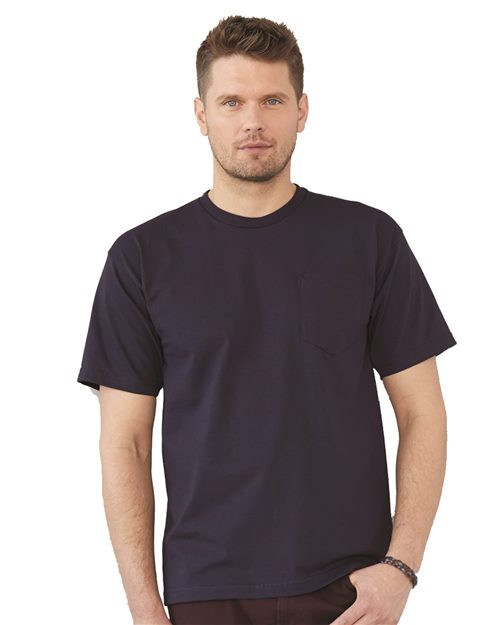 Bayside USA-Made Midweight Pocket T-Shirt - Bayside 5070 Bayside