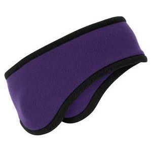 Two-Color Fleece Headband Joe's USA Purple
