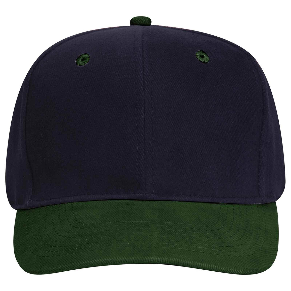 OTTO CAP 6 Panel Mid Profile Baseball Cap OTTO 27-008 Otto Cap 1704 - Dk.Grn/Nvy OSFM - Adult