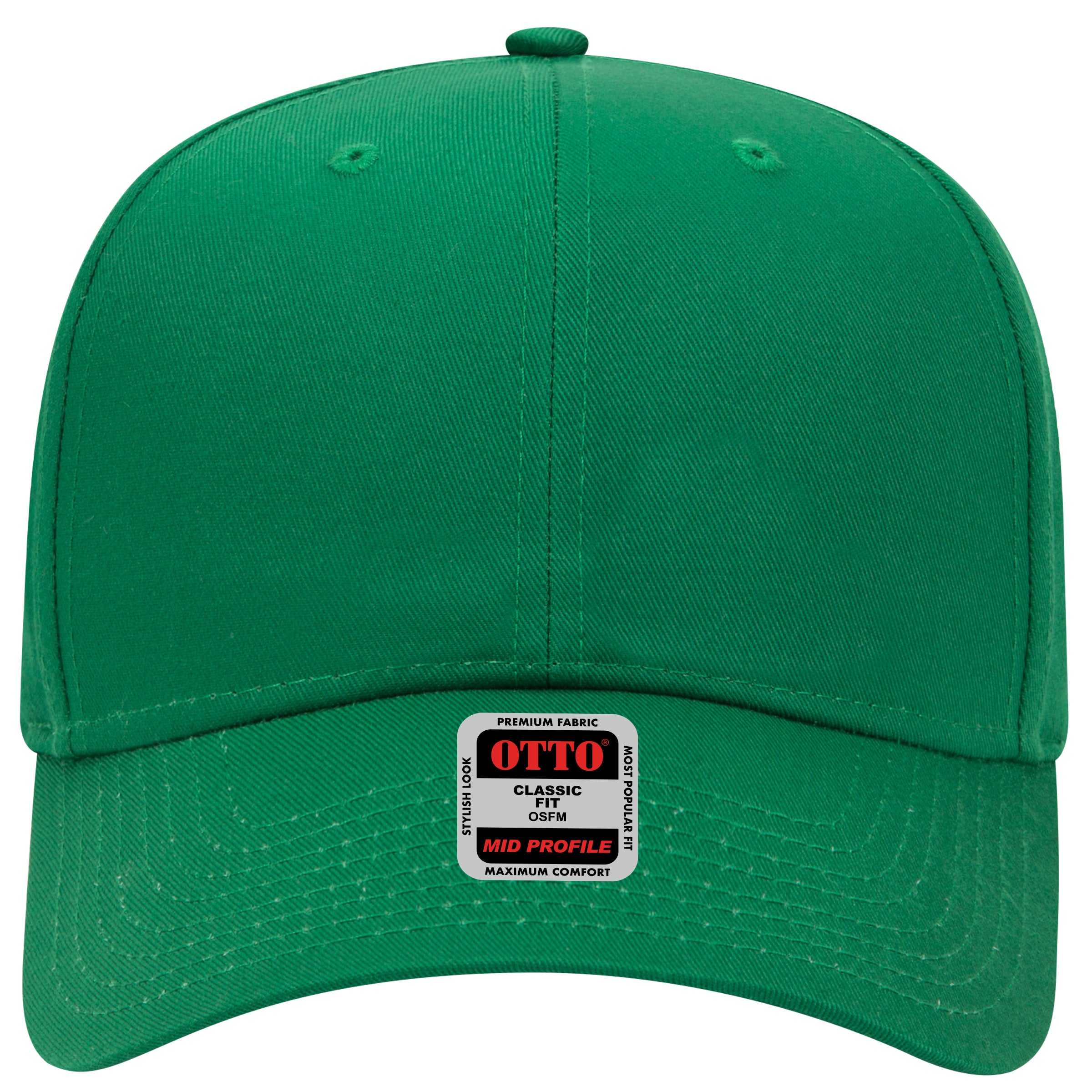 OTTO CAP 6 Panel Mid Profile Baseball Cap OTTO 27-079 Otto Cap