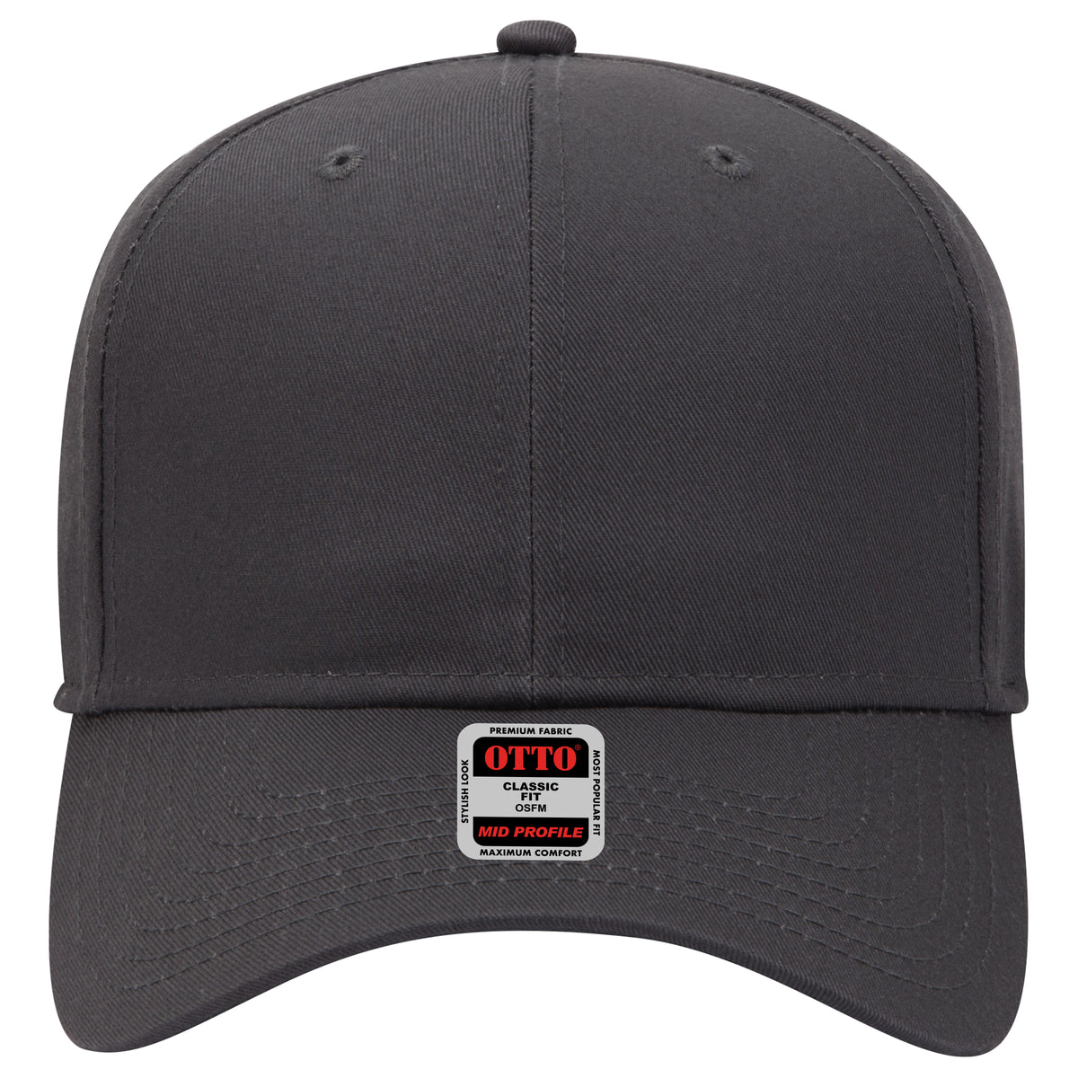 OTTO CAP 6 Panel Mid Profile Baseball Cap OTTO 27-079 Otto Cap