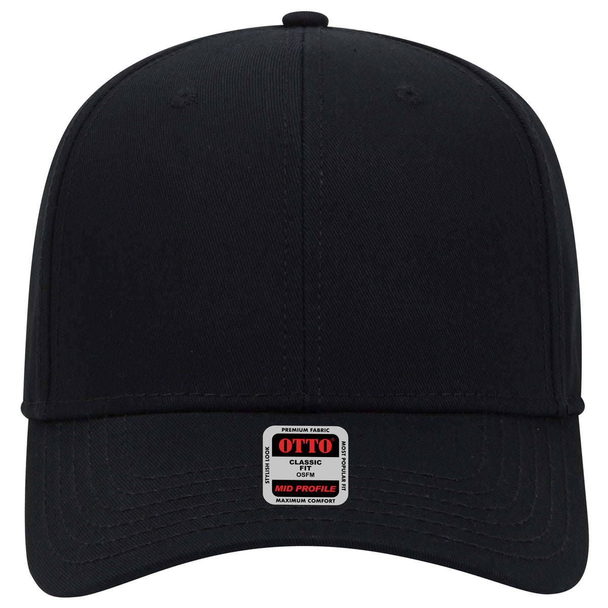 OTTO CAP 6 Panel Mid Profile Baseball Cap OTTO 27-1235 Otto Cap