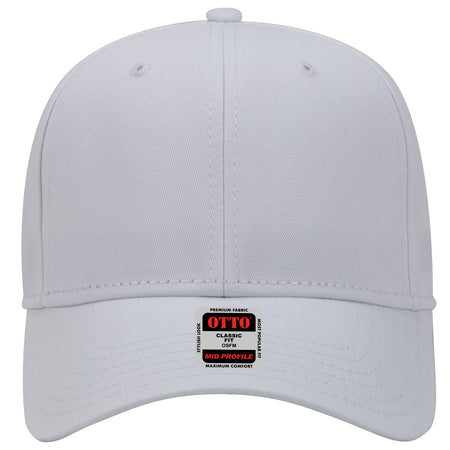 OTTO CAP 6 Panel Mid Profile Baseball Cap OTTO 27-1235 Otto Cap 016 - White OSFM - Adult