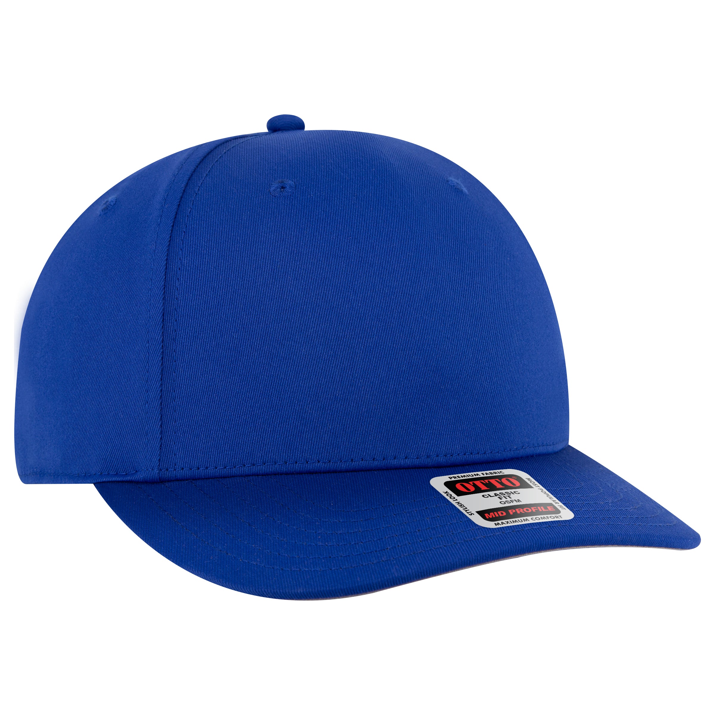 OTTO CAP Seamless 6 Panel Mid Profile Baseball Cap OTTO 270-1 Otto Cap 001 - Royal OSFM - Adult