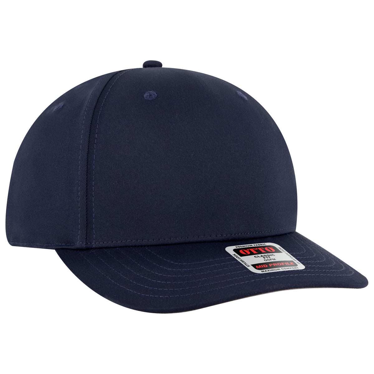 OTTO CAP Seamless 6 Panel Mid Profile Baseball Cap OTTO 270-1 Otto Cap 004 - Navy OSFM - Adult