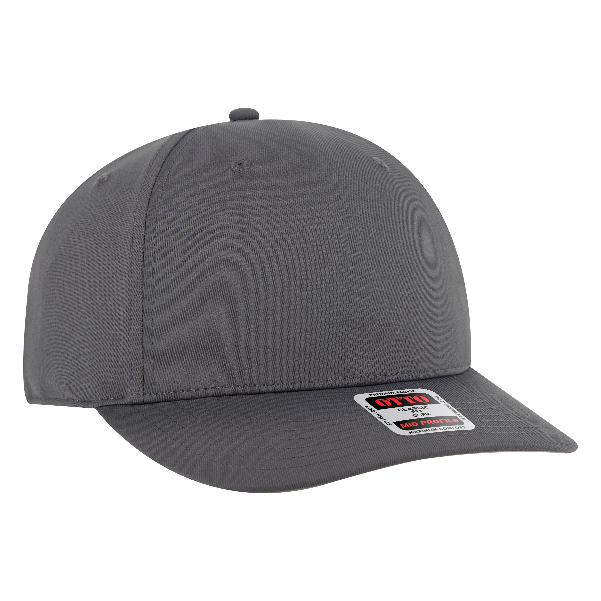 OTTO CAP Seamless 6 Panel Mid Profile Baseball Cap OTTO 270-1 Otto Cap