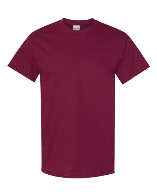 Gildan Heavy Cotton™ T-Shirt - Maroon - Gildan 5000 Gildan Maroon S