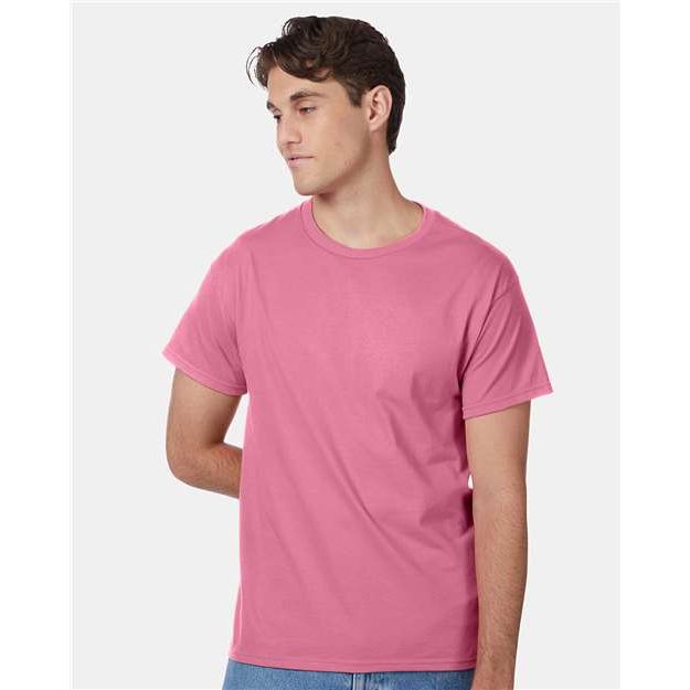 Hanes Authentic T-Shirt - Pink - Hanes 5250 Hanes Pink S